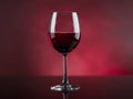 Elegant Red Wine Glass Royalty Free Stock Photo