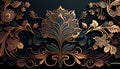 Elegant and refined background with intricate. Generative AI