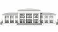 Elegant Rendering Of A Classical Library Building