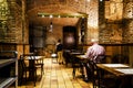 An elegant restaurant in basement of an hotel Royalty Free Stock Photo