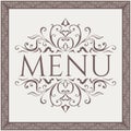 Elegant Restaurant Menu design. Vector