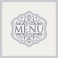 Elegant Restaurant Menu design. Vector