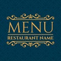 Elegant Restaurant Menu design. Vector