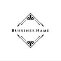 Elegant retro flourish decor. Retro Vintage Insignias or Logotypes. Vector design elements, business signs, logos, identity, label Royalty Free Stock Photo