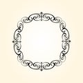 Elegant retro frame your projects.Vector illustration.