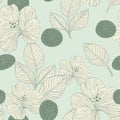 Elegant retro seamless pattern background