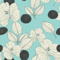 Elegant retro seamless pattern background