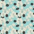 Elegant retro seamless pattern background