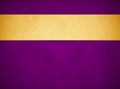 Elegant rich purple grunge background. Tan gold banner.