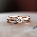 Elegant Rose Gold Solitaire Ring Perfect for Romantic Proposals and Engagements