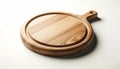 Elegant Round Kitchen Board with Oak Handle