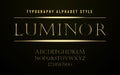 elegant royal Alphabet luminor luxury font Royalty Free Stock Photo