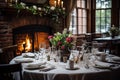 Elegant Rustic Dining: A Captivating Feast for the Senses Royalty Free Stock Photo