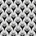 Elegant seamless ginkgo leaf pattern highlighting unique shape and symmetry in modern style
