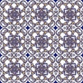 Elegant seamless Indian, oriental ornament. Decorative ornament backdrop for fabric, textile, wrapping paper