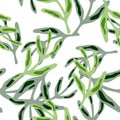 Elegant seamless leaf pattern