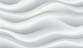 Elegant seamless monochromatic white wave texture pattern background for design and decoration