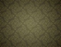 Elegant Seamless Pattern of Floral Vintage CLassic Vines