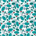 Elegant seamless pattern with leaves.