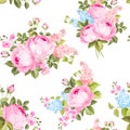 Elegant seamless rose pattern.