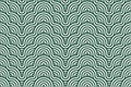 Seamless Geometric Wave Pattern in Dark Green and White Royalty Free Stock Photo