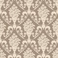 Elegant seamless Wallpaper - Ornament with bouquet of Flowers.
