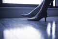 Elegant lady legs and feet Royalty Free Stock Photo