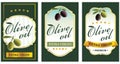 Set of Olive oil label templates