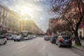 Elegant shopping street via Cola di Rienzo in Rome Royalty Free Stock Photo