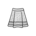 Elegant short skirt woman creative design