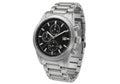 Elegant silver chronograph watch Royalty Free Stock Photo