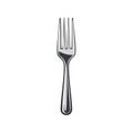 Elegant Silver Fork Utensil Shiny Kitchenware Cutlery Isolated on White Dinner Tableware Royalty Free Stock Photo