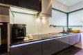 Elegant silver kitchen top