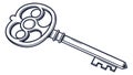 Elegant Skeleton Key Vector for Timeless Charm & Secrets, vector design Generative AI Royalty Free Stock Photo
