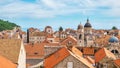 The elegant skyline of the Old Town of Dubrovnik, Croatia. Royalty Free Stock Photo