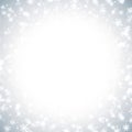 Elegant Snowflake Border on Light Gray Background Royalty Free Stock Photo