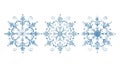 Elegant Snowflakes Winter Holiday Decorative Elements, vector design Generative AI Royalty Free Stock Photo
