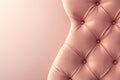 Elegant soft pink upholstered buttoned fabric with luxury texture, abstract tufted textile pattern background Royalty Free Stock Photo