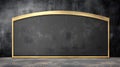 Elegant Gold Framed Black Menu Board Mockup Good Resolution Stock Photo Royalty Free Stock Photo
