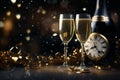 Elegant and sophisticated New Years Eve party Royalty Free Stock Photo