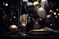 Elegant and sophisticated New Years Eve party Royalty Free Stock Photo