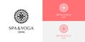 Elegant spa or yoga center logo