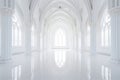 elegant and spacious Gothic interior showcases the grandeur of a historic cathedral, featuring high ceilings, majestic arches