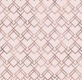 Elegant sparkle geometric seamless pattern with bronze foil texture. Trendy glitter wallpaper. Modern premium chic background.
