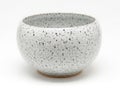 Elegant speckled ceramic bowl with subtle texture Royalty Free Stock Photo