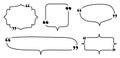 Elegant Speech Bubble Collection with Quotation Marks