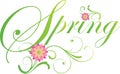 Elegant Spring Banner in Green