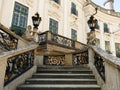 Elegant stairway in an luxurious baroque castle