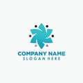 elegant star logo design template, object logo concept Royalty Free Stock Photo