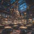 Elegant Steampunk Cafe - Exquisite Ambiance & Atmosphere